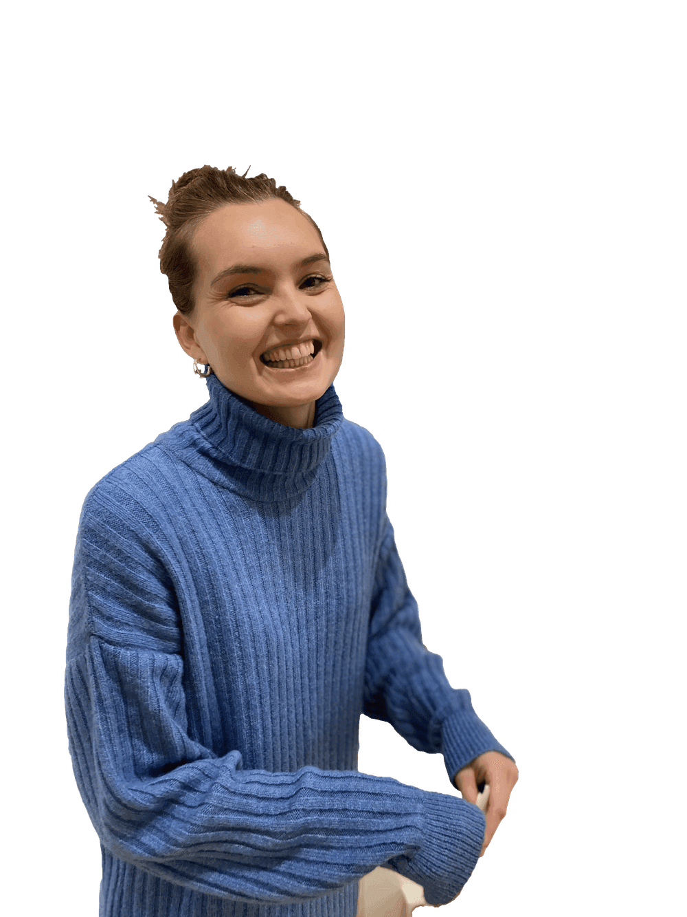 Amelie hoppar av glädje